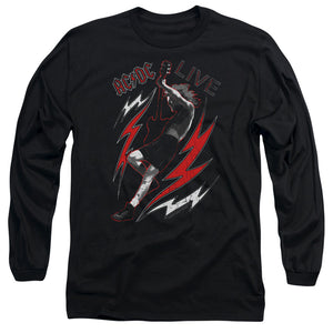 AC/DC Angus Young Live Black Long Sleeve Shirt - Yoga Clothing for You