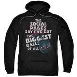 AC/DC Big Balls Song Lyrics Black Pullover Hoodie - Yoga Clothing for You