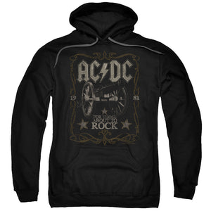 AC/DC 1981 For Those About to Rock Album Black Pullover Hoodie - Yoga Clothing for You