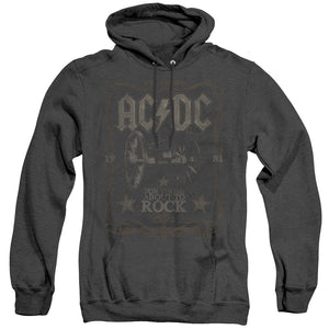 AC/DC 1981 For Those About to Rock Album Black Heather Hoodie - Yoga Clothing for You