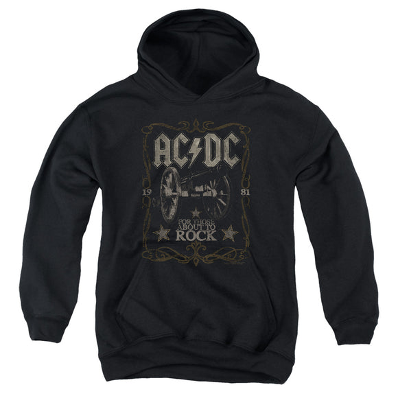 Kids AC/DC Hoodie 1981 For Those About to Rock Album Youth Hoodie - Yoga Clothing for You