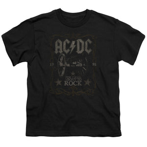 Kids AC/DC T-Shirt 1981 For Those About to Rock Album Youth T-shirt - Yoga Clothing for You
