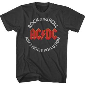 AC/DC T-Shirt Rock and Roll Aint Noise Pollution Smoke Tee - Yoga Clothing for You