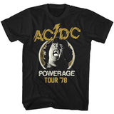 AC/DC 1978 Powerage Tour Black T-shirt - Yoga Clothing for You