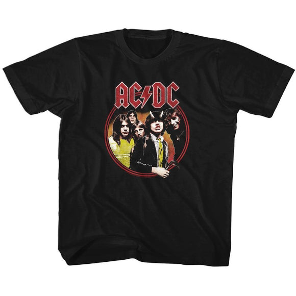 AC/DC Toddler T-Shirt Highway To Hell Circle Black Tee - Yoga Clothing for You
