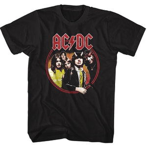 AC/DC T-Shirt Highway To Hell Circle Black Tee - Yoga Clothing for You