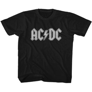 AC/DC Toddler T-Shirt Patch Look Logo Black Tee - Yoga Clothing for You