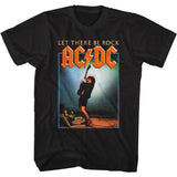 AC/DC Let There Be Rock Album Photo Black T-shirt - Yoga Clothing for You
