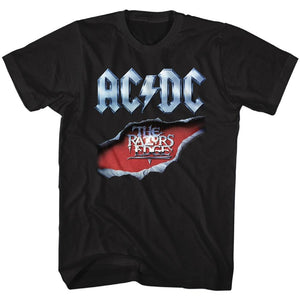 AC/DC T-Shirt The Razors Edge Circle Black Tee - Yoga Clothing for You