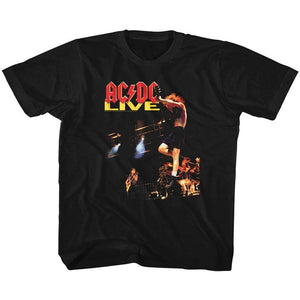 AC/DC Kids T-Shirt Live Album Cover Black Tee - Yoga Clothing for You