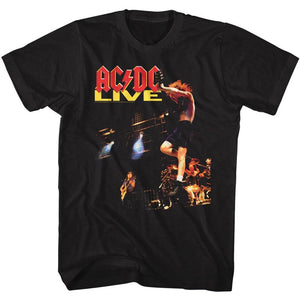 AC/DC T-Shirt Live Album Cover Black Tee - Yoga Clothing for You