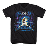 ACDC 1996 Ballbreaker World Tour Black Tall T-shirt Front & Back