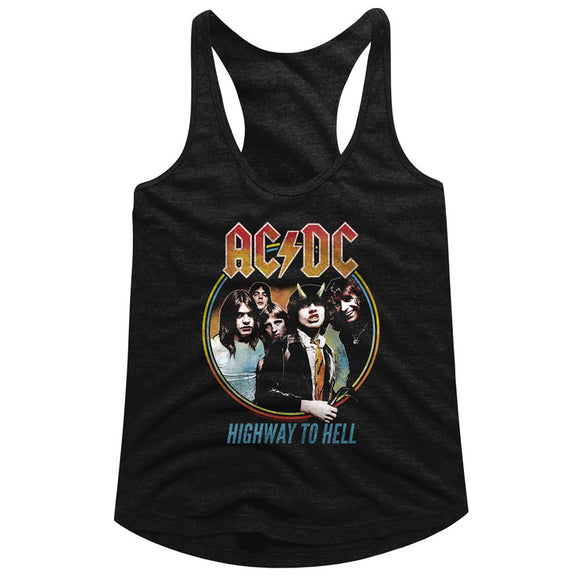 AC/DC Ladies Racerback Tanktop Highway to Hell Album Photo Tank - Yoga Clothing for You