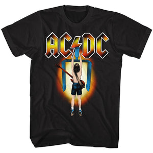 AC/DC T-Shirt Flick Of The Switch Colorful Black Tee - Yoga Clothing for You