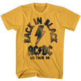 AC/DC 1980 Back in Black US Tour Ginger T-shirt - Yoga Clothing for You