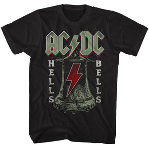 AC/DC Hells Bells Song Black Tall T-shirt - Yoga Clothing for You