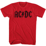 AC/DC Vintage Logo Red T-shirt - Yoga Clothing for You