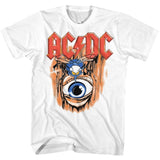 AC/DC Vintage Fly on the Wall White Tall T-shirt - Yoga Clothing for You