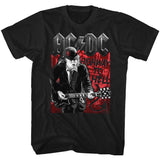 AC/DC Angus Highway to Hell Black Tall T-shirt - Yoga Clothing for You