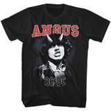AC/DC Angus Young Devil Horns Black Tall T-shirt - Yoga Clothing for You
