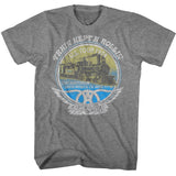 Aerosmith Train Kept a Rollin Grey Heather T-shirt