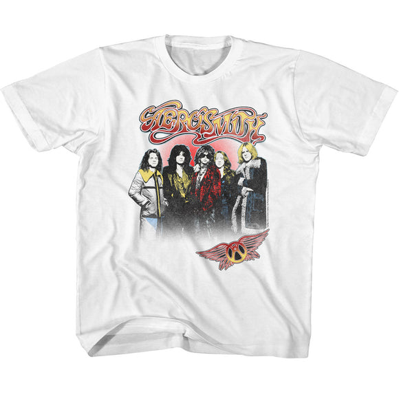 Aerosmith Kids T-Shirt Jackets Group Photo Tee