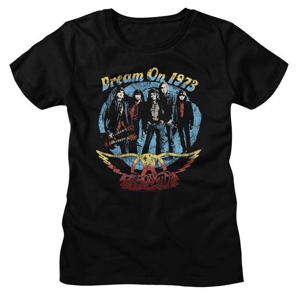 Aerosmith Ladies T-Shirt Dream On 1973 Tee