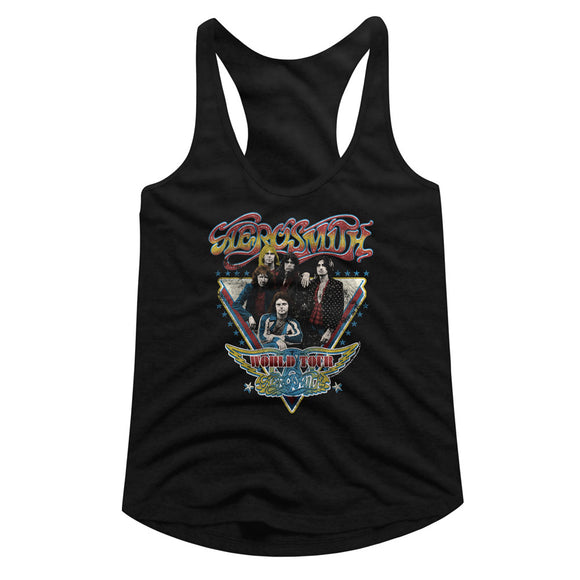 Aerosmith Ladies Racerback Tanktop World Tour Tank