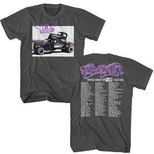 Aerosmith 1990 Pump Tour Smoke T-shirt Front & Back