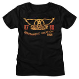 Aerosmith Ladies T-Shirt Permanent Vacation Tour Tee