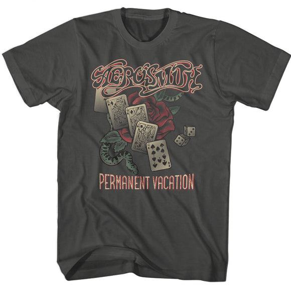 Aerosmith Permanent Vacation Playing Cards Smoke T-shirt