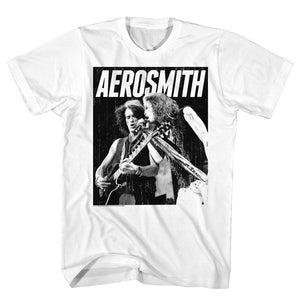 Aerosmith In Concert White Tall T-shirt
