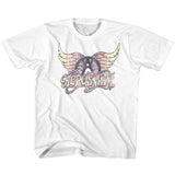 Aerosmith Kids T-Shirt Faded Wing Logo Tee