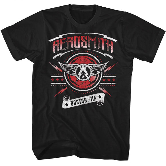 Aerosmith Boston Black T-shirt