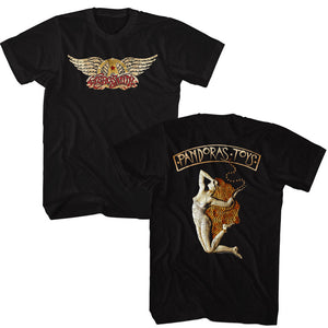 Aerosmith 1994 Pandoras Toys Black T-shirt Front & Back