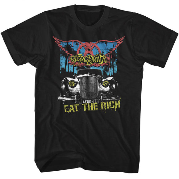 Aerosmith Eat The Rich Black Tall T-shirt