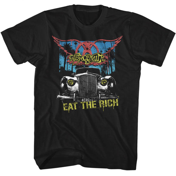 Aerosmith Eat The Rich Black T-shirt