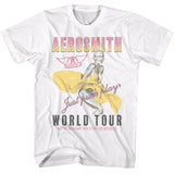 Aerosmith Just Push Play World Tour White Tall T-shirt