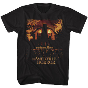 Amityville Horror Tall T-Shirt Welcome Home Black Tee - Yoga Clothing for You