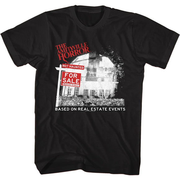 Amityville Horror Tall T-Shirt For Sale Black Tee - Yoga Clothing for You