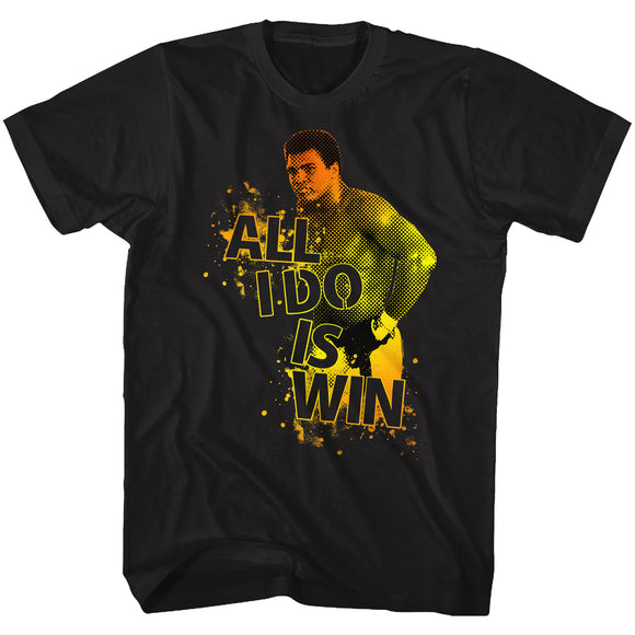 Muhammad Ali T-Shirt All I Do Is Win Black Tee - Yoga Clothing for You
