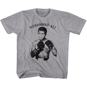 Muhammad Ali Kids T-Shirt Ready To Box Grey Heather Tee - Yoga Clothing for You