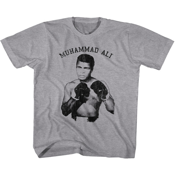 Muhammad Ali Toddler T-Shirt Ready To Box Grey Heather Tee - Yoga Clothing for You