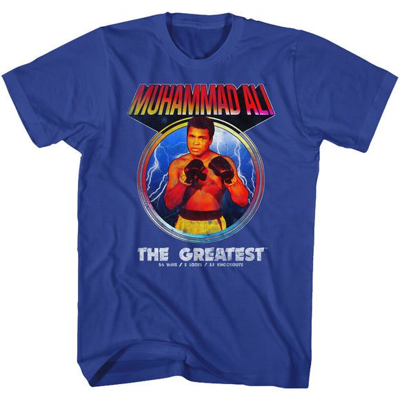Muhammad Ali T-Shirt The Greatest Lightning Royal Tee - Yoga Clothing for You