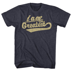 Muhammad Ali T-Shirt I Am The Greatest Navy Tee - Yoga Clothing for You