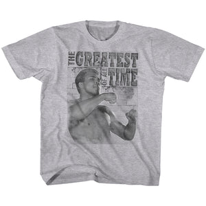 Muhammad Ali Kids T-Shirt Training Stance Distressed Heather Tee - Yoga Clothing for You