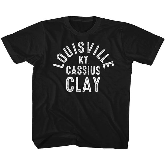 Muhammad Ali Toddler T-Shirt Cassius Clay Louisville KY Black Tee - Yoga Clothing for You