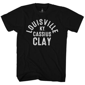 Muhammad Ali T-Shirt Cassius Clay Louisville KY Black Tee - Yoga Clothing for You