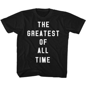 Muhammad Ali Toddler T-Shirt Greatest Of All Time Black Tee - Yoga Clothing for You