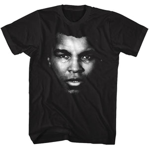 Muhammad Ali T-Shirt Face Portrait Black Tee - Yoga Clothing for You